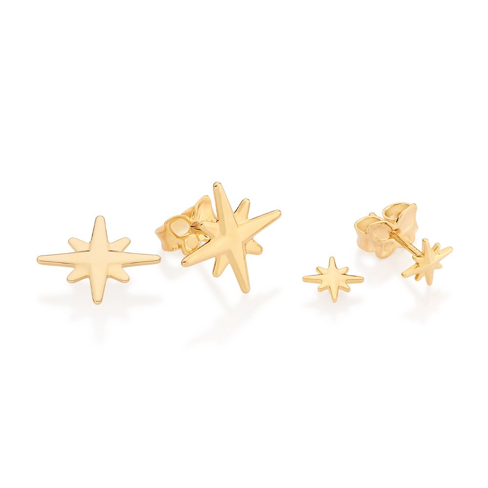 Kit brinco estrelas 527528 - Imagem 2