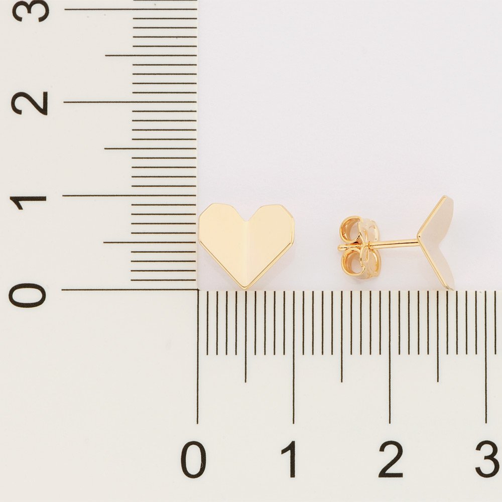 Brinco coração origami 527145 - Imagem 3