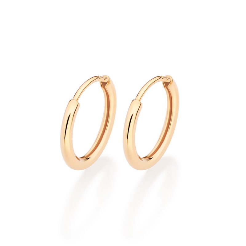 Brinco argola banhada a ouro 18k 527164