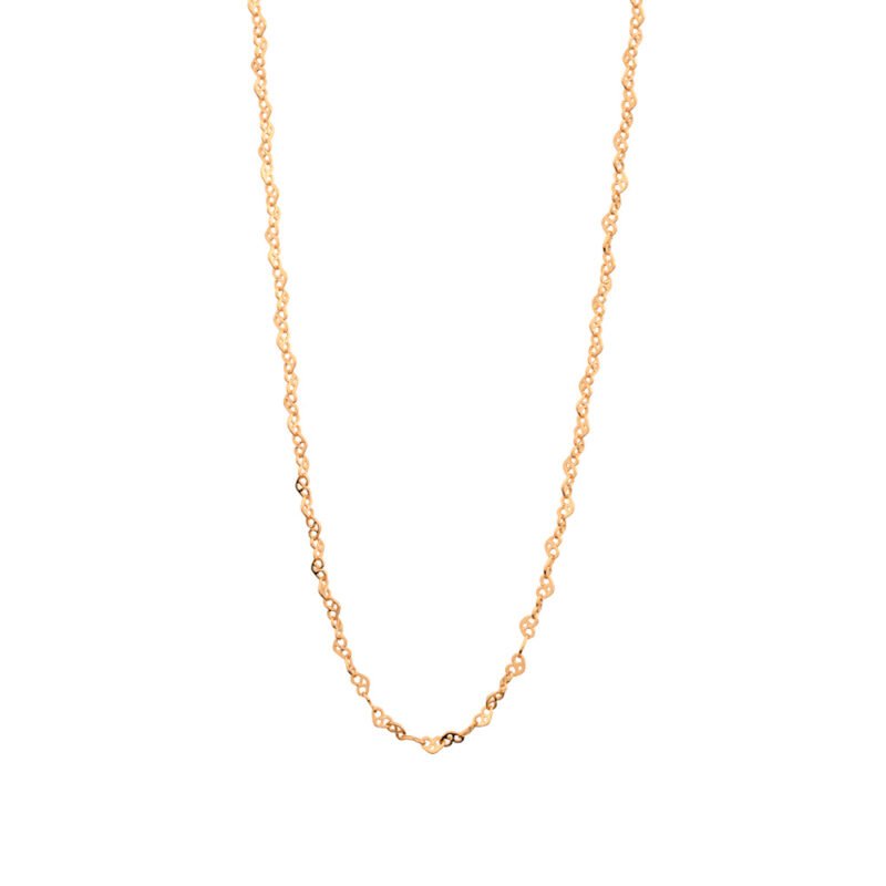 Gargantilha coração infinito banhada a ouro 18k 531472