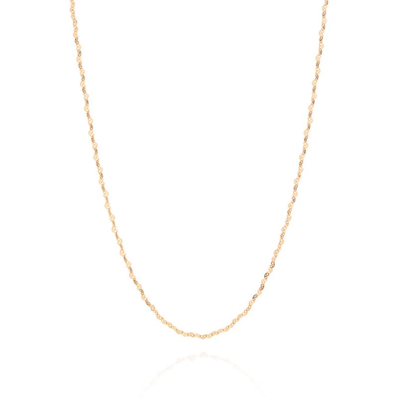 Gargantilha coração infinito banhada a ouro 18k 531493