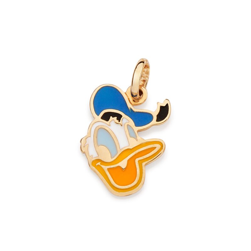 Pingente rosto do pato donald com aplicação de resina 542750