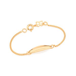 Pulseira banhada a ouro 18k infantil 550305