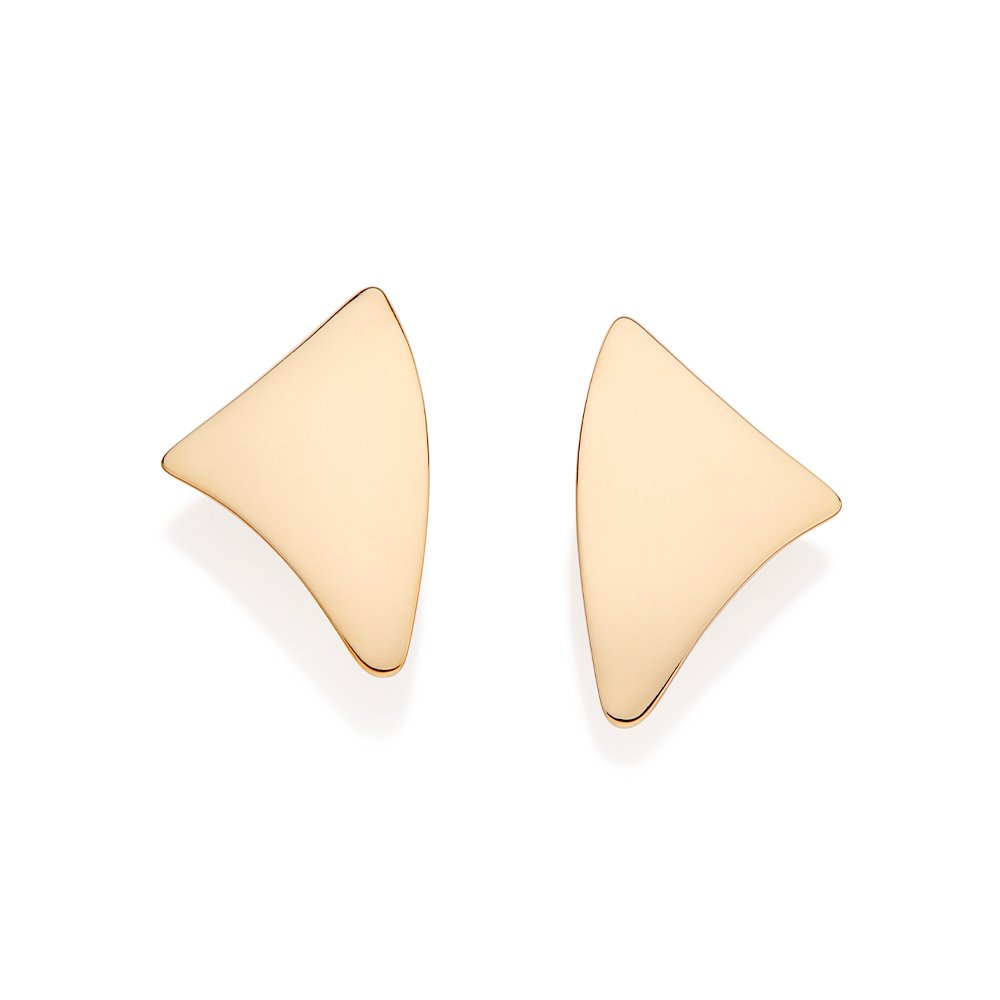 Brinco botão triangular 527231 - Imagem 2