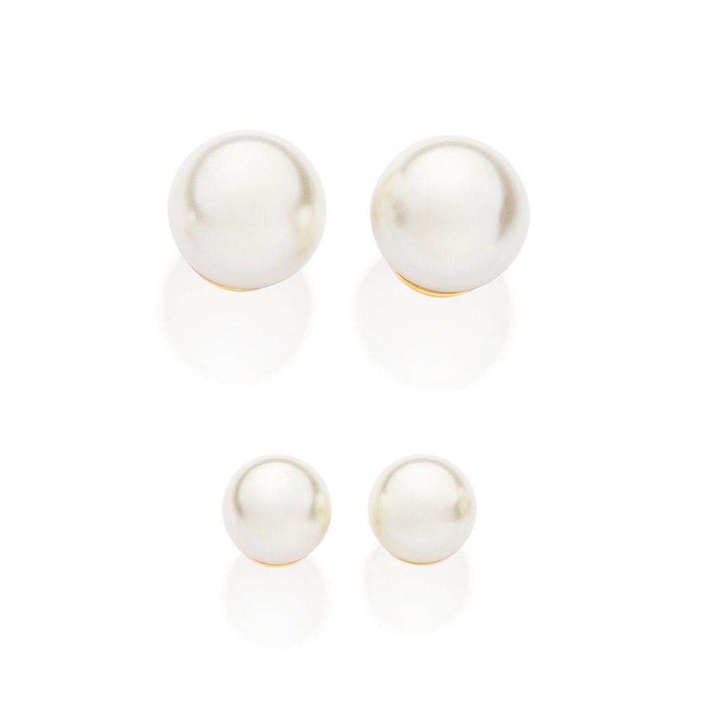 Kit brinco com pérolas sinteticas 527245 - Imagem 2