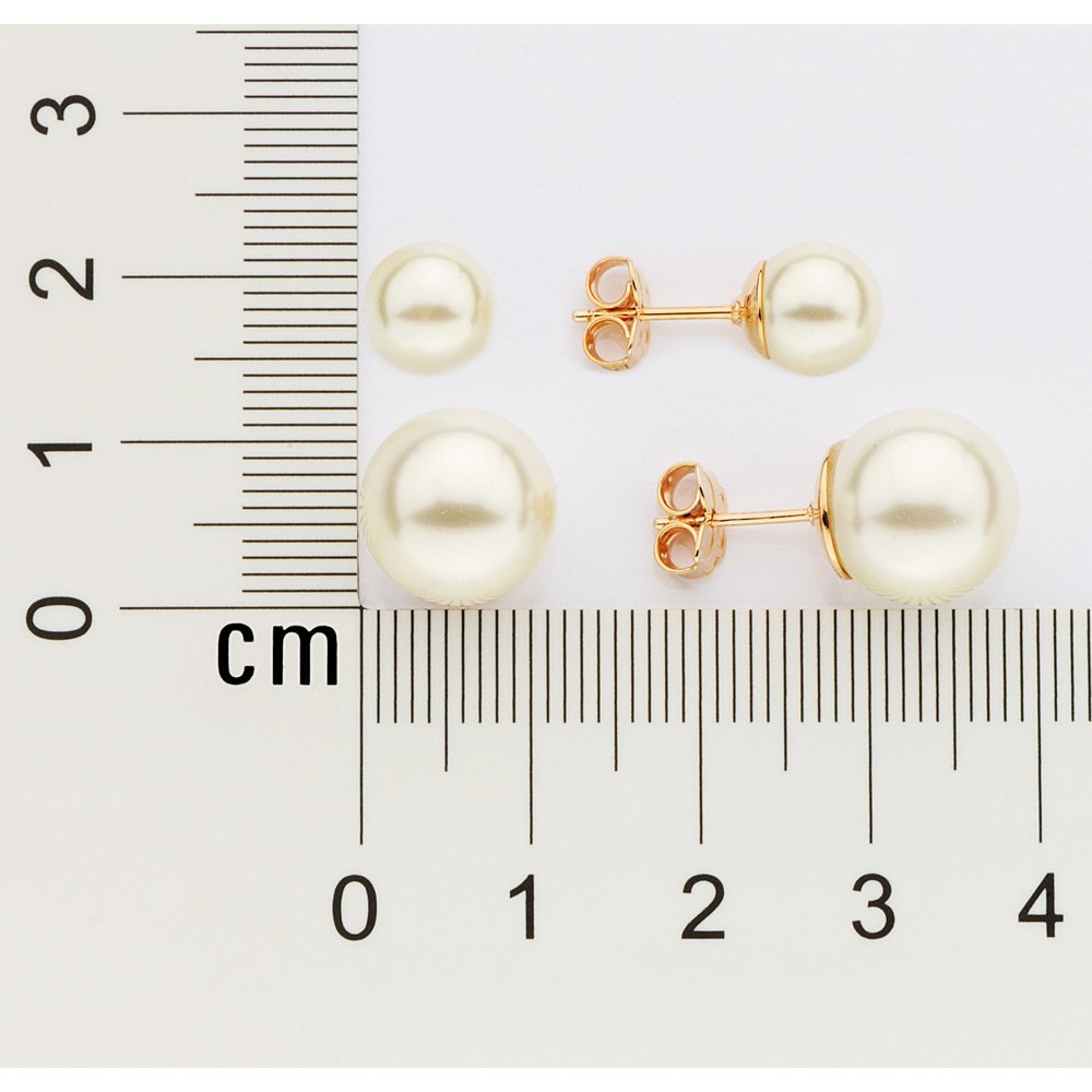 Kit brinco com pérolas sinteticas 527245 - Imagem 3