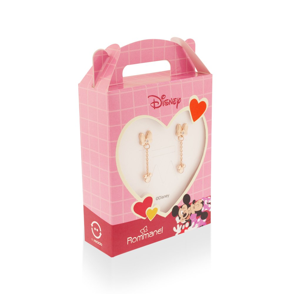 Brinco pêndulo laço minnie com zircônias 527315 - Imagem 5