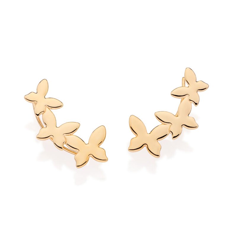 Brinco ear cuff borboletas 527328