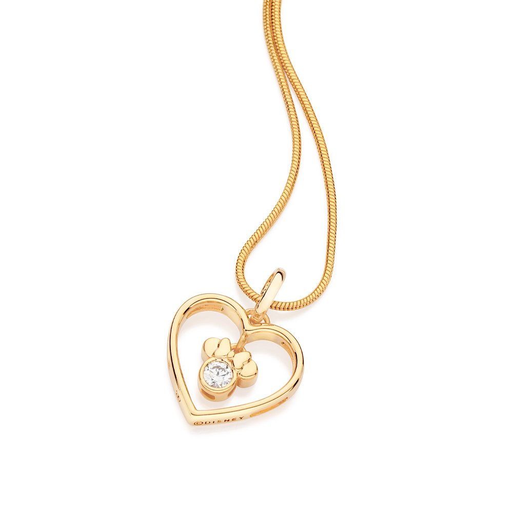 Pingente minnie coração com zircônia 542840 - Imagem 2