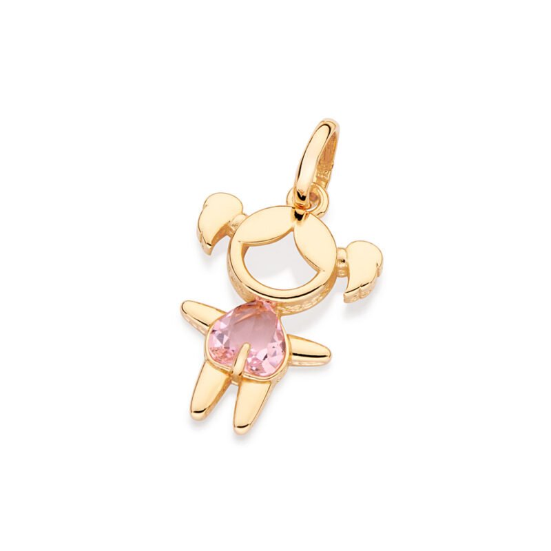 Pingente menina com cristal 542880