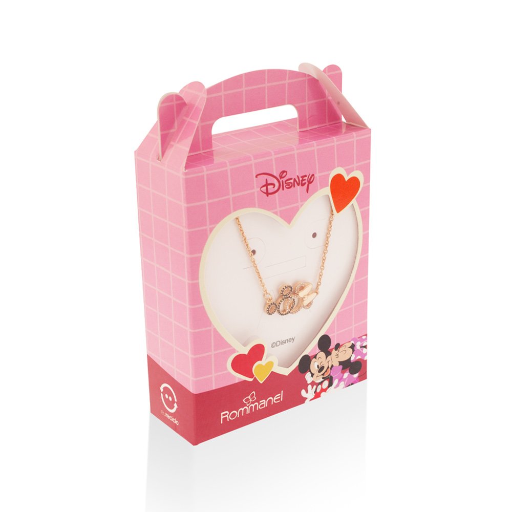 Pulseira mickey e minnie entrelaçados com zircônias 552152 - Imagem 5
